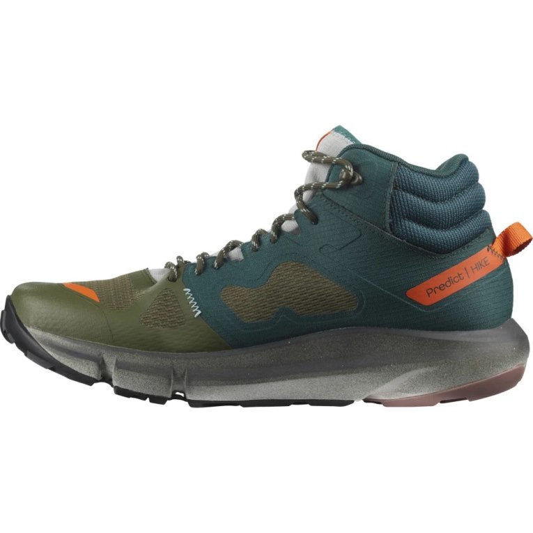 Botas Caminhada Salomon Predict Hike Mid GTX Masculino Verdes Verde Oliva | PT B97246